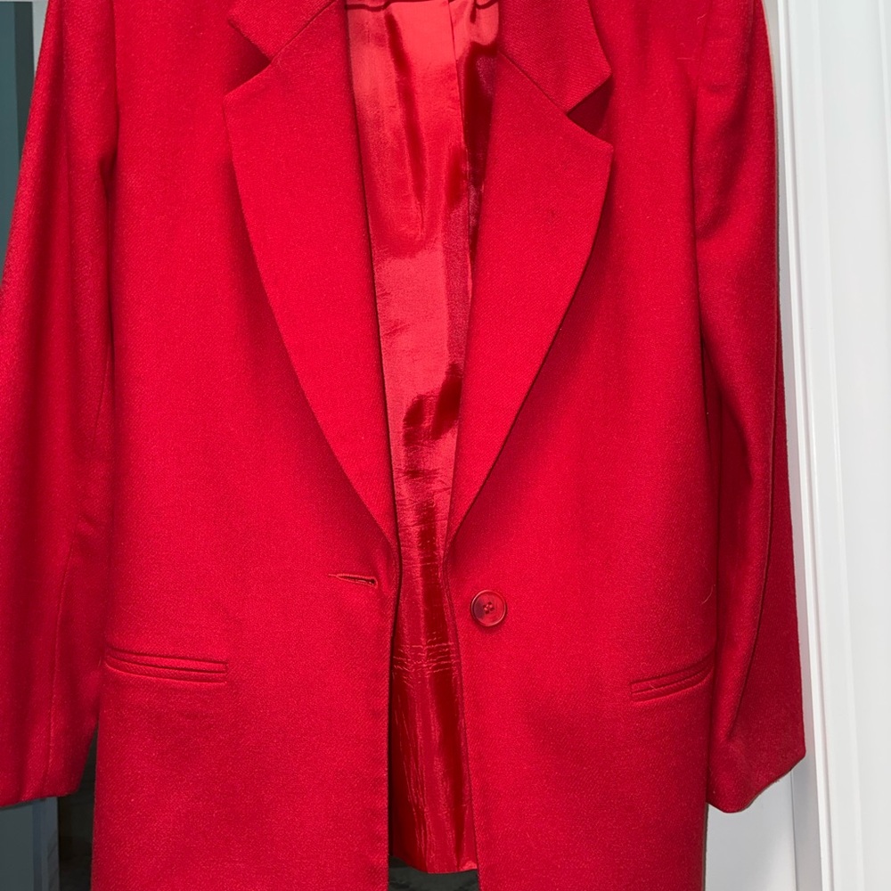 Vibrant Red Blazer